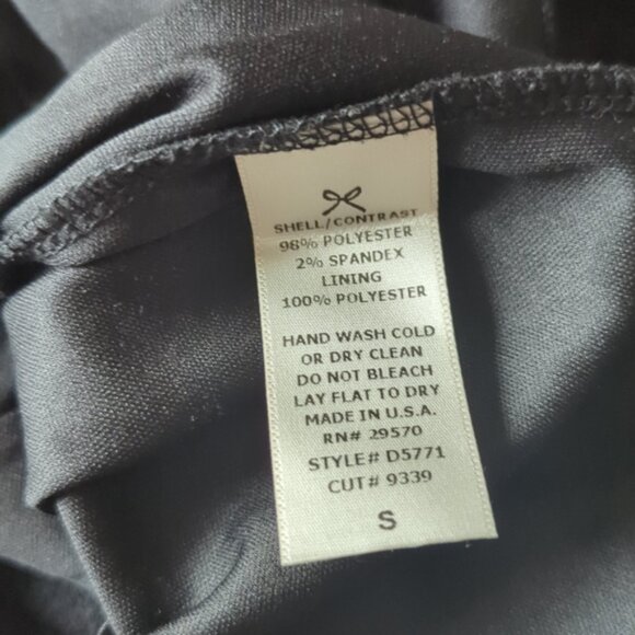 Everly textured colourblock sleeveless a-line dress - nude & black - Picture 6 of 6